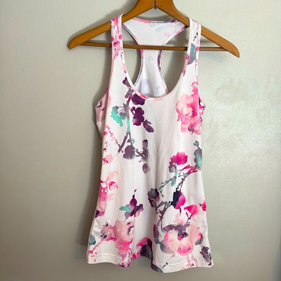 lululemon athletica Tops - Lululemon Athletica Cool Racerback Blurred Blossoms